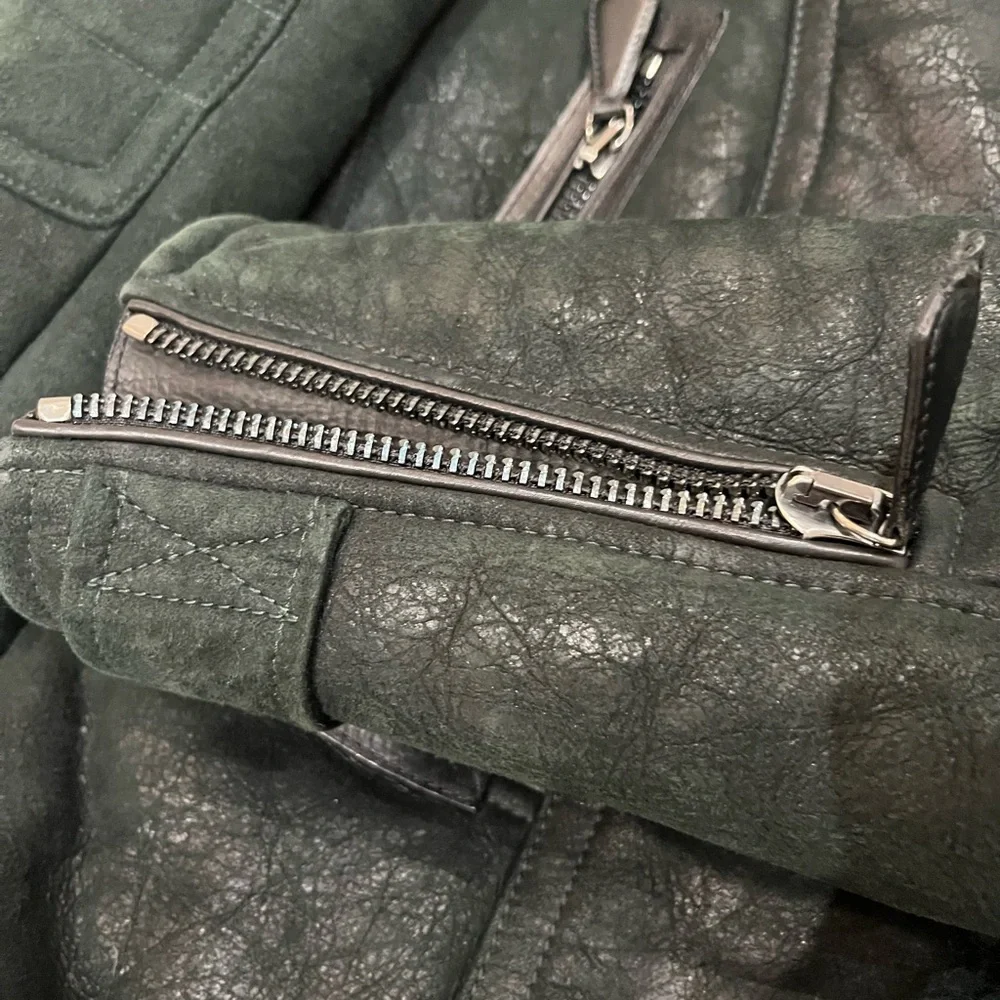 Burberry Brit Shearling Leather Jacket - Picture 12 of 16